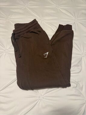 brown gymshark joggers